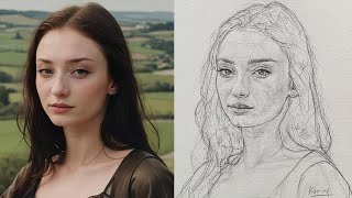 Portrait Drawing with Loomis Method Mastering Proportions and Features [upl. by Thetis]