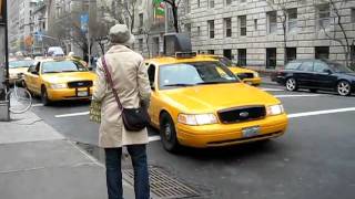 Hailing a Taxi Cab in New York City [upl. by Avner]