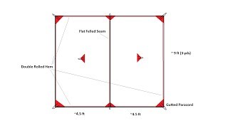 DIY Tarp Build  Ultralight Membrane Silpoly [upl. by Ax]