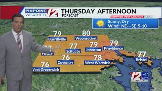 WPRI 12 Weather Forecast 9424 Beautiful Thursday [upl. by Sanford]