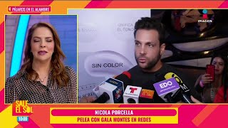 ¿Fue por Agustín ¡PLEITO entre Nicola Porcella y Gala Montes en REDES  Sale el Sol [upl. by Yerac]