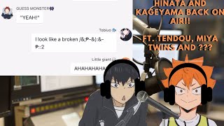 Kageyama and Hinata is back on air  haikyuu x their VA  Haikyuu texts [upl. by Strepphon492]