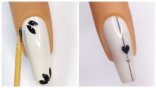 Unhas decoradas simples passo a passo com palito [upl. by Mattie]