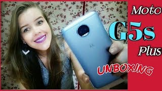 MOTO G5S PLUS  Unboxing e Primeiras impressões  Ariii Oliver [upl. by Trilley]