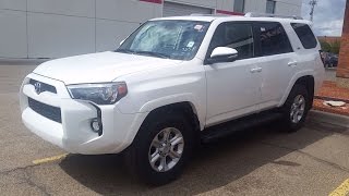 2017 Toyota 4Runner SR5 Premium in Alpine White Review walk around and drive [upl. by Fafa23]