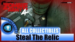 Zombie Army 4 Dead War  All Collectibles Locations  Steal The Relic  Hell Base Mission Chapter 4 [upl. by Amlus]