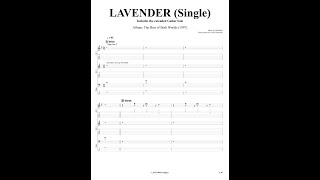 Learn to play quotLavender Singlequot Marillion with Tab [upl. by Ardena]