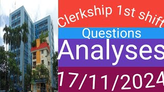 Clerkship 1st shift questions analyses 17112024 [upl. by Hairehcaz96]