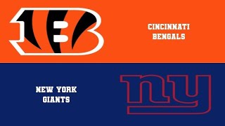 Bengals vs Giants Week 6 Simulation  Madden 25 Rosters [upl. by Norramic]