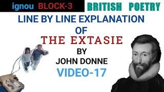 THE EXTASIE by JHON DONNE [upl. by Acitel]