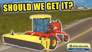 NEW HOLLAND WINDROWER TIME TO GET MOWING  EP 59  FARMING SIMULATOR 2017 [upl. by Ydnim]