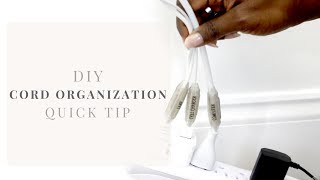 HOW TO ORGANIZE CORDS  QUICK TIP [upl. by Dorrie761]