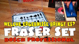 Für deine Oberfräse Bosch Professional 15tlg Fräser Set [upl. by Atnovart437]