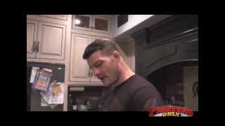 Bisping accepts Diaz fight  while cooking steaks [upl. by Eirotal]