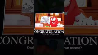 Knuckles Approves His Own Meme Music [upl. by Eniledam506]