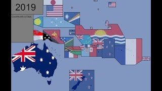 Oceania Timeline of National Flags 1780  2019 [upl. by Morty]