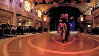 2019 Argentine Tango in the Queens Room Ballroom on Cunards Queen Elizabeth [upl. by Letnahs573]