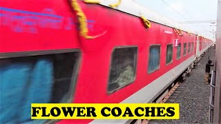 WAG5 Santragachi Chennai AC Speed Overtake Vijayawada Ongole EMU At Uppugunduru [upl. by Dickman]