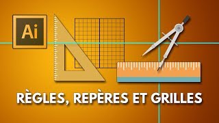 Règles repères et grilles dans Illustrator Adobe Illustrator tutoriel [upl. by Dickens]