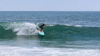 Trying to get tubed on an INFLATABLE SUP [upl. by Selima]