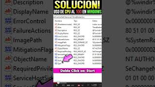 CPU 100 DE USO Windows 10  11  SOLUCIÓN windows tutorial [upl. by Sitra]
