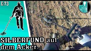 🔵🔵🔵Sondeln in Deutschland mit dem Metalldetektor und Silberfund auf dem Acker [upl. by Conrad304]