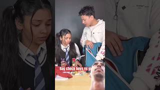 Bag check boys and girls 😆😂🤣viralvideo funny school backbenchers schoollife ouch funnies [upl. by Alet]