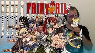 Fairy Tail Opening para flauta dulce  Cover con notas [upl. by Bruell]