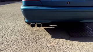 W202 c200 Custom Chrome exhaust sound [upl. by Aicatsanna]