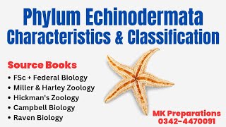 Phylum Echinodermata Characteristics Phylogeny amp Classification  Zoology amp Biology Lecturer Prep [upl. by Ayortal12]