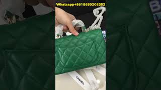 stylish Chanel Mini Classic Flap Bag Green from BOOTSFY bag bags lv chanel dior gucci prada [upl. by Eselehs]