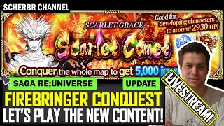 Firebringer Conquest Lets Play the New Content Livestream  Romancing SaGa reUniverSe [upl. by Haliak]