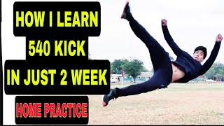 How I learn 540 kick in just 2 Week at home [upl. by Doran]