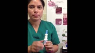 Nasal spray use correct technique [upl. by Bride]