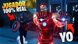 ME HAGO PASAR POR IRON MAN EN FORTNITE 😂 BROMA EPICA [upl. by Eelik]