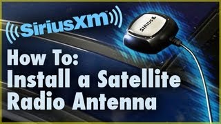 How to Install a Satellite Radio Antenna Car Stereo  Car Audio 101 [upl. by Slemmer84]