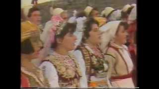 Koncert i grupit folklorik të rrethit të Lezhës 1988 [upl. by Sanfourd473]