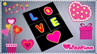 DIY  ENDLESS LOVE CARD  TUTORIAL  VALENTINE CARD MAKING  CARD FOR BOYFRIEND [upl. by Adlen]