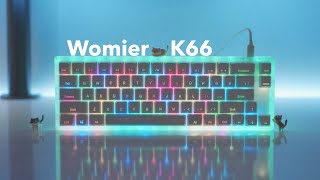 Womier → GamaKay K66 Gateron Red Switch Mechanical Gaming Keyboard Unboxing amp Typing Sounds [upl. by Lellih]