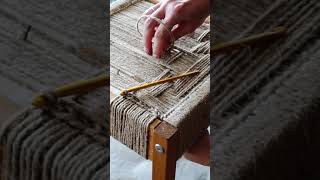 IKEA LATT chair makeover weaving [upl. by Rind772]