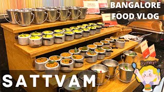 Sattvam  Jain Friendly Vegetarian Restaurant  Food Vlogging 😋  Bangalore  Beautiful Concept [upl. by Marilla]