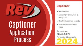 Rev Captioner Job Application Process 2024 Helpful Tips on How to Pass the Test [upl. by Dnana]