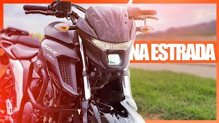 YAMAHA FAZER 250 CONSUMO CONFORTO E VELOCIDADE NA RODOVIA [upl. by Ariella]