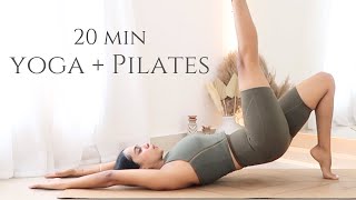 20 min Yoga Pilates Burn  Total Body Workout  All Levels [upl. by Feenah]