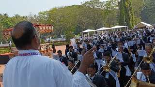 Brass band ensemble of 100 musicians play mesmerizing music on St Francis Xavier [upl. by Orpheus]