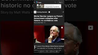 Michel Barnier resigns as France goes through political crisis globalnews breakingnews [upl. by Mikal]