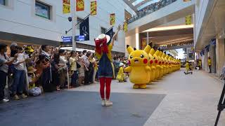 Scene from Pikachu’s Walk at Picachu Outbreak 2017 RAW VIDEO [upl. by Nnarefinnej]