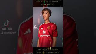 MANCHESTER UNITED SIGN LENY YORO [upl. by Klinger]