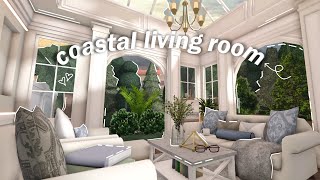 Bloxburg Coastal Living Room  Speedbuild No Transform Gamepass [upl. by Obadias]