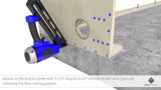 BamCores DuoShear Framing System Installation Animation [upl. by Roberts]